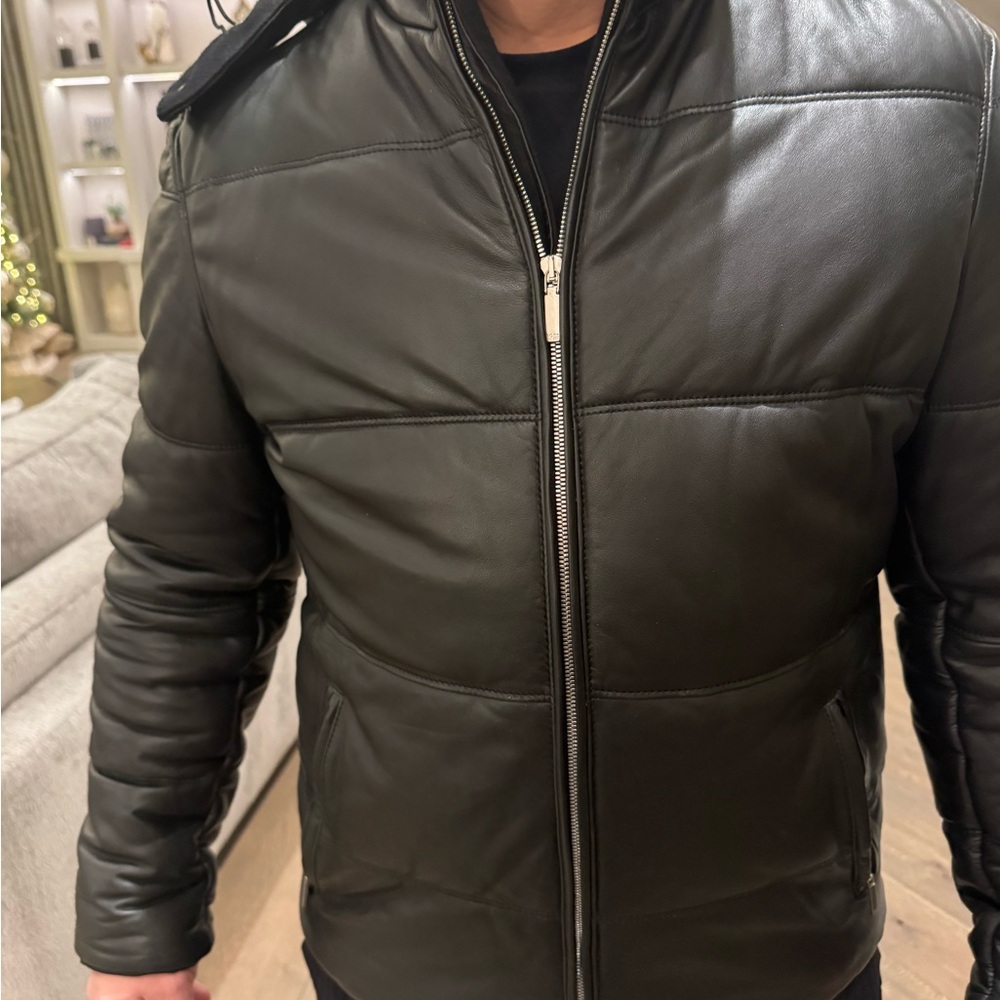 Boss Men's Black Puffer Jacket